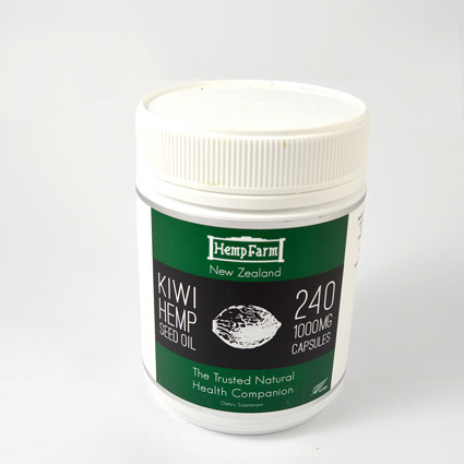 Hemp Farm Kiwi Hemp Seep Oil 240 and 120 capsules