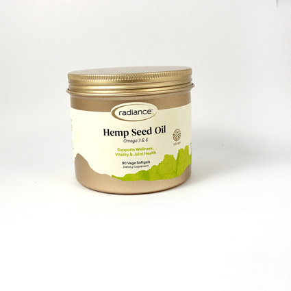 Radiance Hemp Seed Oil 90 capsules Vegan
